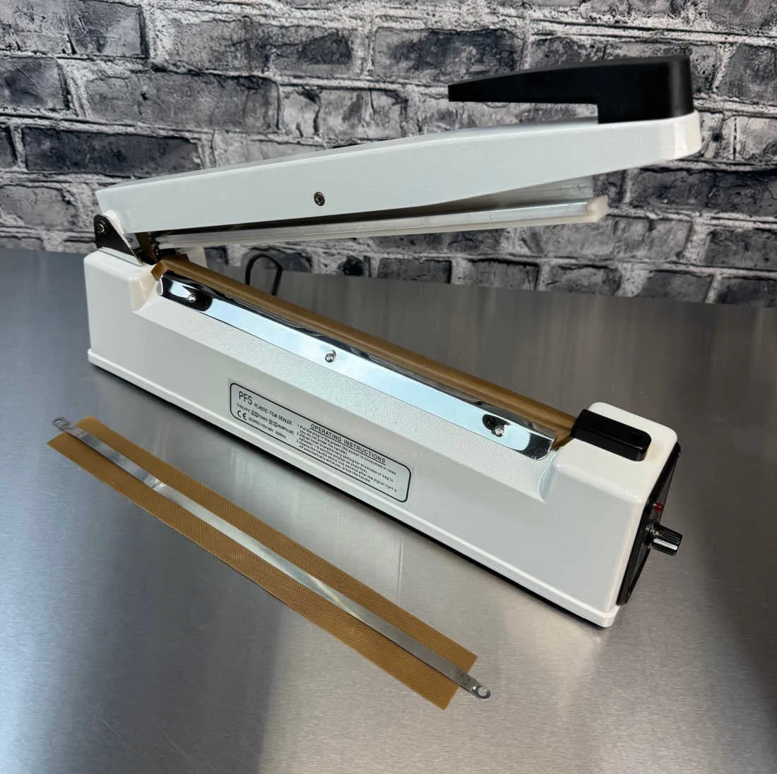 12" PFS-300 Professional Impulse Heat Sealer with 6mm & 8mm Seal Wires